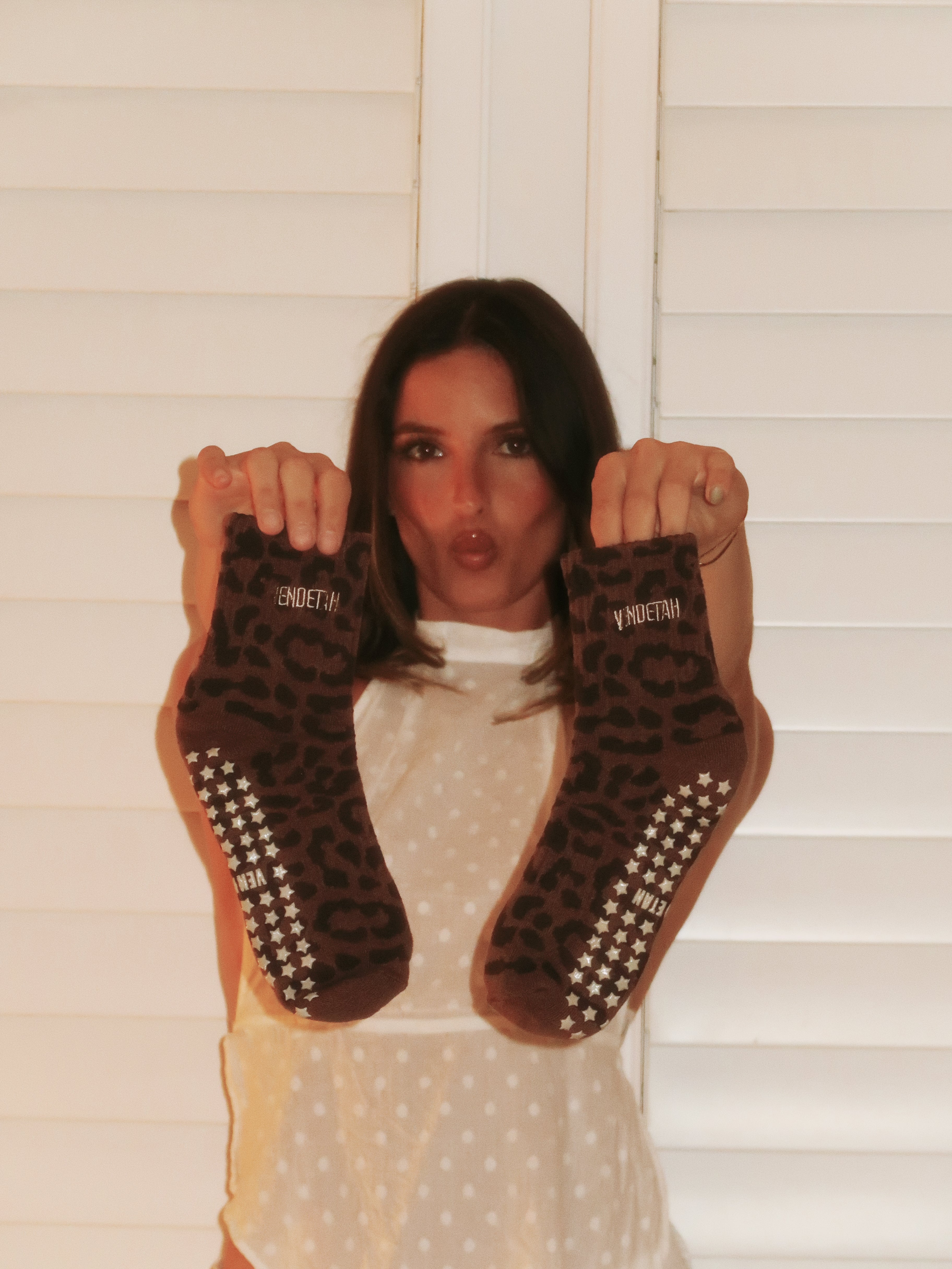 PILATES SOCKS | LEOPARD